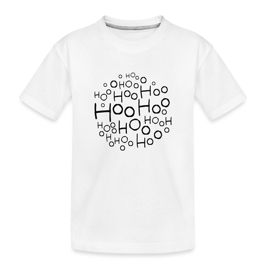 Organic Toddler T-Shirt - Hoo Cloud (light) - white